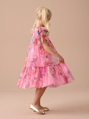 Angel & Rocket Pink Printed Tulle Dress - Image 14 of 19