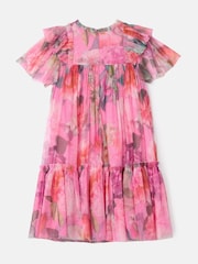 Angel & Rocket Pink Printed Tulle Dress - Image 19 of 19