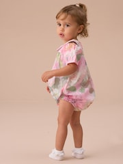 Angel & Rocket Pink Floral Print Romper - Image 4 of 5