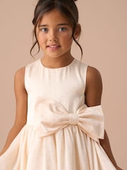 Angel & Rocket Cream Sophie Diamonte Bow Dress - Image 3 of 7