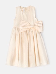 Angel & Rocket Cream Sophie Diamonte Bow Dress - Image 5 of 7