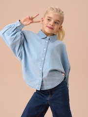 Angel & Rocket Blue Stella Denim Shirt - Image 1 of 8