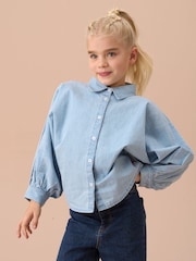Angel & Rocket Blue Stella Denim Shirt - Image 2 of 8