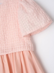 Angel & Rocket Pink Ottilie Puff Ball Angel Sleeve Dress - Image 7 of 7