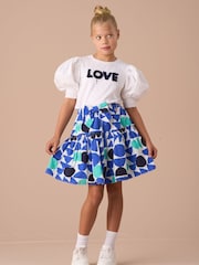 Angel & Rocket White Agatha Heart Print Rib T-Shirt - Image 3 of 7