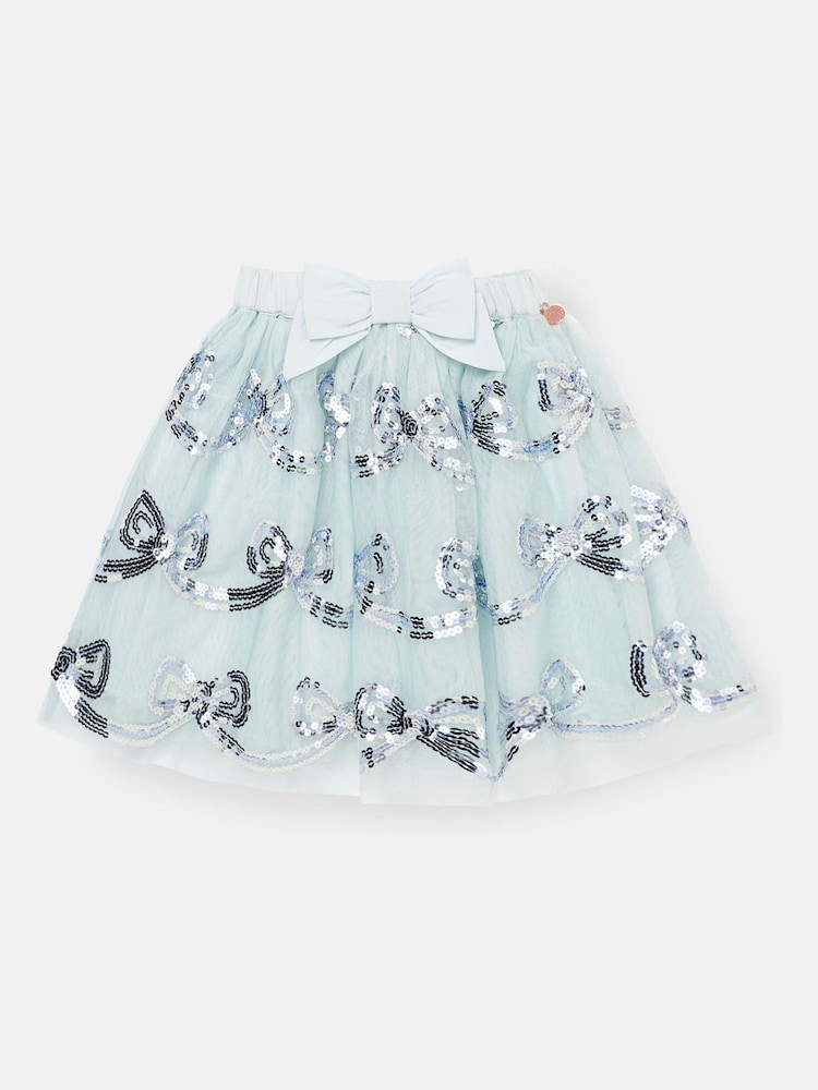 Angel & Rocket Blue Jolie Mesh Sequin Skirt - Image 4 of 6
