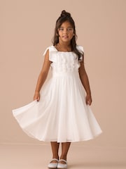 Vestido de georgette con lazo en el hombro Lara de Angel & Rocket - Imagen 1 de 8