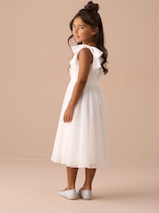 Vestido de georgette con lazo en el hombro Lara de Angel & Rocket - Imagen 4 de 8