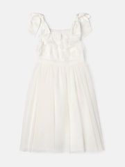Vestido de georgette con lazo en el hombro Lara de Angel & Rocket - Imagen 7 de 8