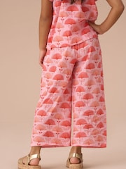 Angel & Rocket Pink Carman Fan Floral Trousers - Image 2 of 7