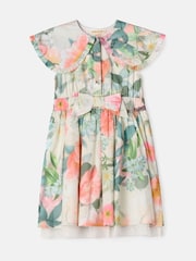 Angel & Rocket Green Chloe Multi Cape Collar 100% Cotton Dress - Image 5 of 7