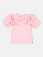 Angel & Rocket Pink Aofie Bow T-Shirt - Image 4 of 6