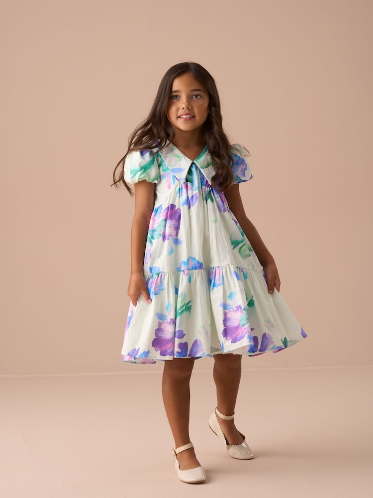 Vestido a capas con estampado en color menta Lucia de Angel & Rocket - Imagen 1 de 8 Vestido a capas con estampado en color menta Lucia de Angel & Rocket - Imagen 1 de 8