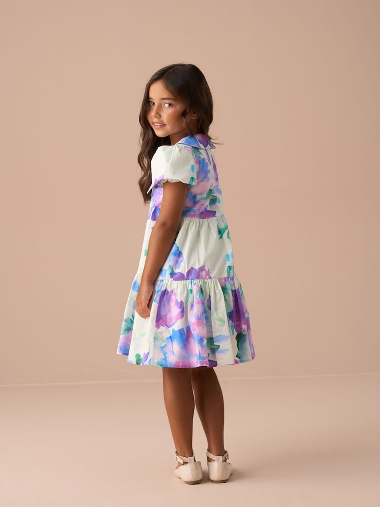 Vestido a capas con estampado en color menta Lucia de Angel & Rocket - Imagen 2 de 8 Vestido a capas con estampado en color menta Lucia de Angel & Rocket - Imagen 2 de 8