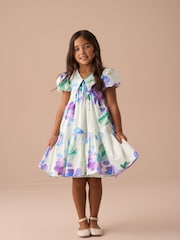 Angel & Rocket Green Lucia Mint Printed Tiered Dress - Image 5 of 8