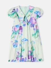 Angel & Rocket Green Lucia Mint Printed Tiered Dress - Image 6 of 8