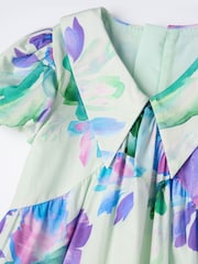 Angel & Rocket Green Lucia Mint Printed Tiered Dress - Image 8 of 8