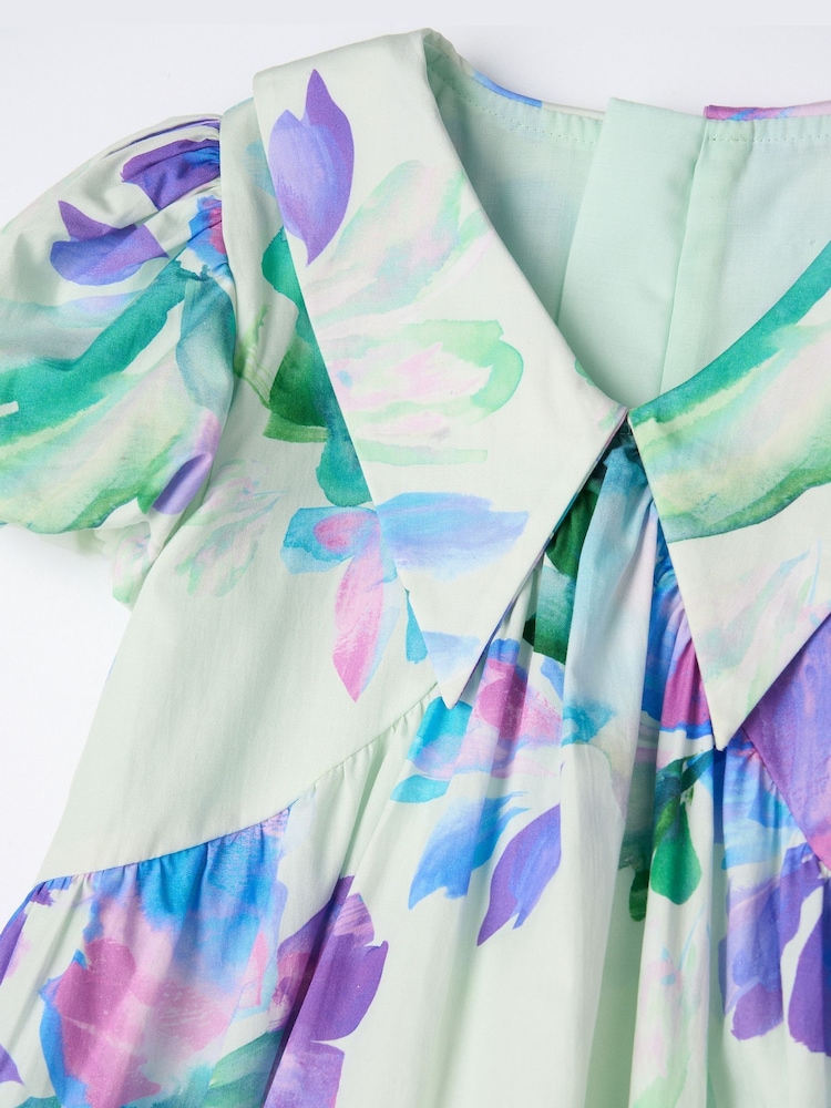 Vestido a capas con estampado en color menta Lucia de Angel & Rocket - Imagen 8 de 8 Vestido a capas con estampado en color menta Lucia de Angel & Rocket - Imagen 8 de 8