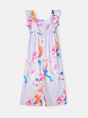 Angel & Rocket Purple Tia Wide Leg Print Jumpsuit - Image 6 of 7