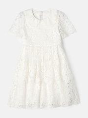 Angel & Rocket White Mavea Collared Lace Dress - Image 6 of 8