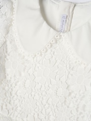 Angel & Rocket White Mavea Collared Lace Dress - Image 8 of 8