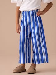 Angel & Rocket Blue Fleur Printed Wide Leg Trousers - Image 1 of 6