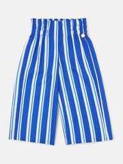 Angel & Rocket Blue Fleur Printed Wide Leg Trousers - Image 4 of 6