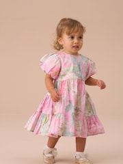 Angel & Rocket Lilah gelaagde bloomerjurk met bloemenprint van 100% katoen - Image 1 of 3