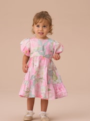 Angel & Rocket Lilah gelaagde bloomerjurk met bloemenprint van 100% katoen - Image 3 of 3