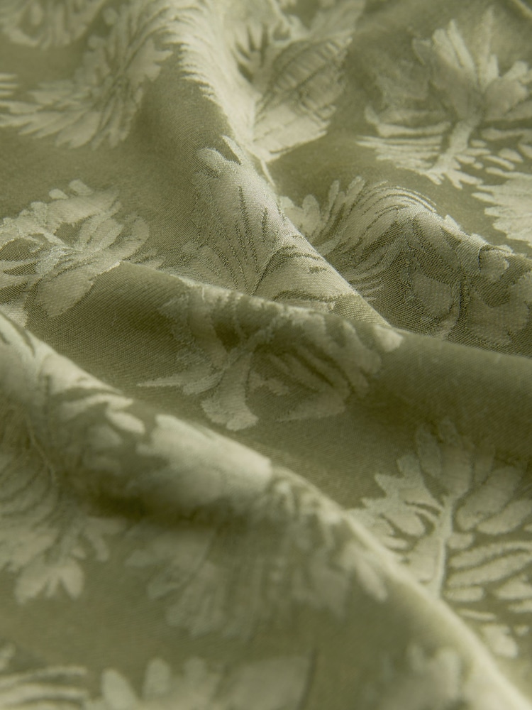 Verde caqui - Pantalones de pernera ancha de jacquard de satén - Imagen 10 de 10 Verde caqui - Pantalones de pernera ancha de jacquard de satén - Imagen 10 de 10