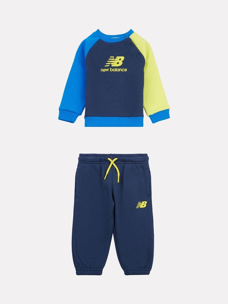 New Balance Blue Baby Boys Raglan Set - Image 1 of 5