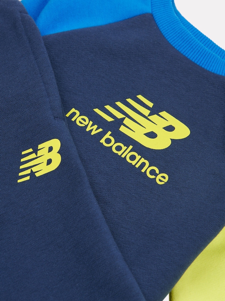 New Balance Blue Baby Boys Raglan Set - Image 3 of 5