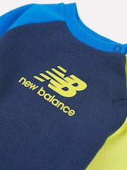 New Balance Blue Baby Boys Raglan Set - Image 4 of 5