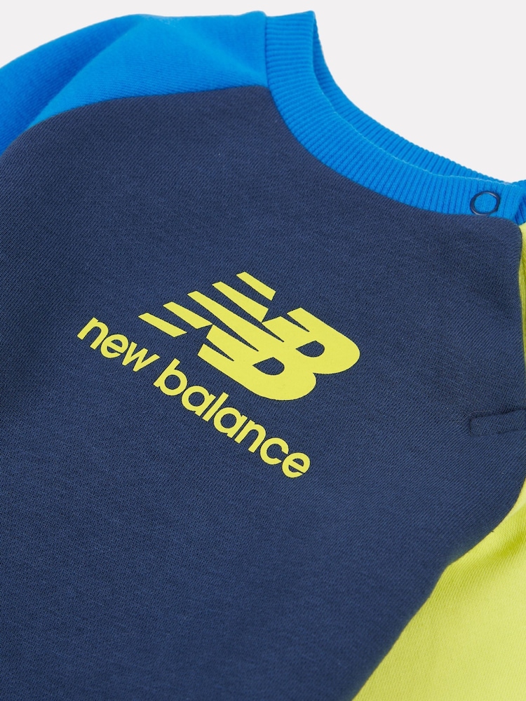 New Balance Blue Baby Boys Raglan Set - Image 4 of 5