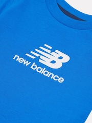 New Balance Blue Baby Boys T-Shirt and Jogger Set - Image 4 of 5