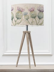 Voyage Maison Grey Aratus Wooden Table Lamp with Thistle Glen Shade - Image 3 of 3