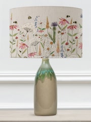 Voyage Maison Green Narvi Ceramic Lamp with Hermione Floral Shade - Image 3 of 3