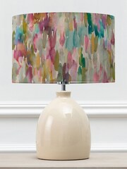 Voyage Maison Cream Leura Ceramic Table Lamp with Azima Abstract Shade - Image 3 of 3