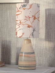 Voyage Maison Natural Japura Table Lamp with Carrara Abstract Shade - Image 1 of 3