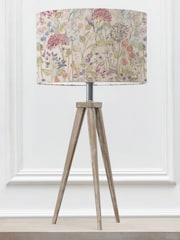 Voyage Maison Grey Aratus Wood Table Lamp with Hedgerow Floral Shade - Image 3 of 3