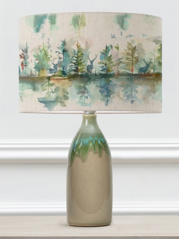 Voyage Maison Green Narvi Table Lamp with Wilderness Country Shade - Image 3 of 3