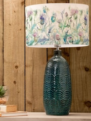Voyage Maison Blue Jadis Ceramic Table Lamp with Cirsium Floral Shade - Image 1 of 3