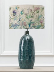 Voyage Maison Blue Jadis Ceramic Table Lamp with Cirsium Floral Shade - Image 3 of 3