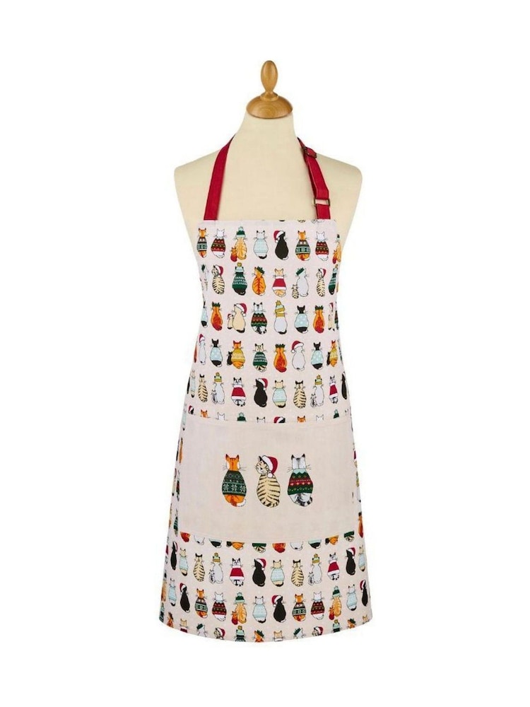 Ulster Weavers Christmas Cats Cotton Apron - Image 2 of 2 Ulster Weavers Christmas Cats Cotton Apron - Image 2 of 2