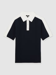Reiss – Pentel – Strick-Polo-Shirt mit Colourblock-Design - Bild 2 von 6