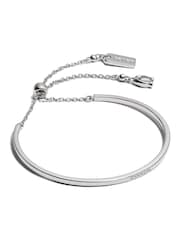 COACH Silver Tone Slider Bangle Bracelet - Image 1 of 3