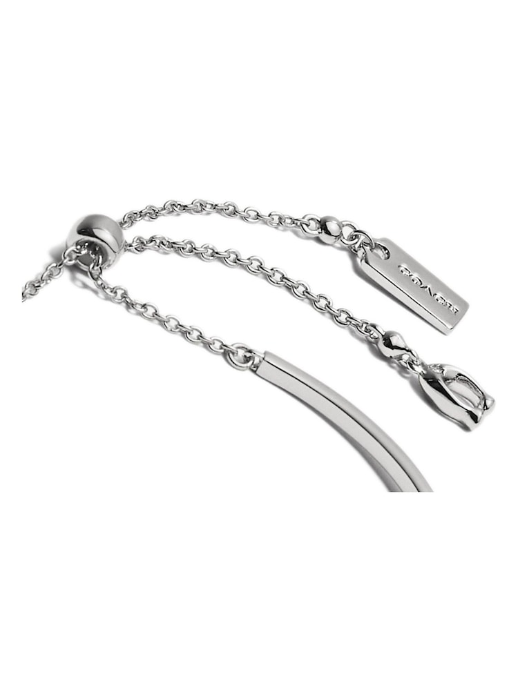 COACH Silver Tone Slider Bangle Bracelet - Image 2 of 3