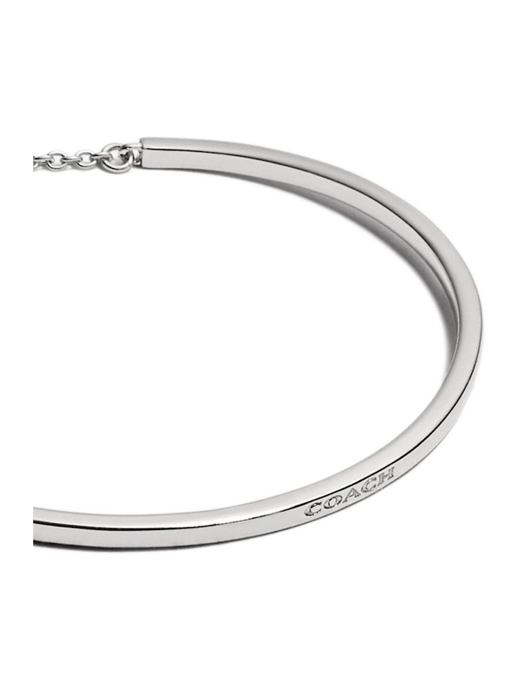 COACH Silver Tone Slider Bangle Bracelet - Image 3 of 3