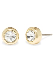 COACH Gold Tone Signature Necklace and Earrings Set - Image 3 of 4