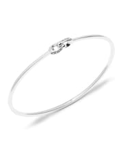 COACH Silver Tone Signature Interlock Bangle Bracelet - Image 2 of 3